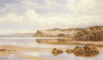  Benjamin Peintre - The Incoming Tide Porth Paysage de Newquay Benjamin Williams Leader Beach
